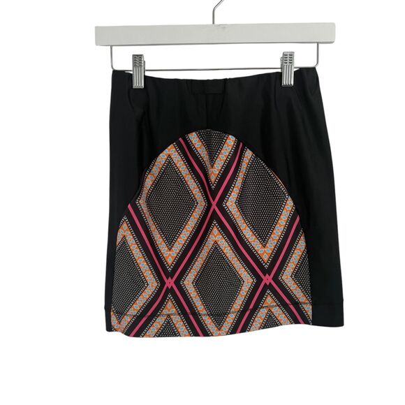 Maria Cher Geometric Mini Skirt Boho Pull On Stretch Summer Womens 1 US Small? - Picture 3 of 6
